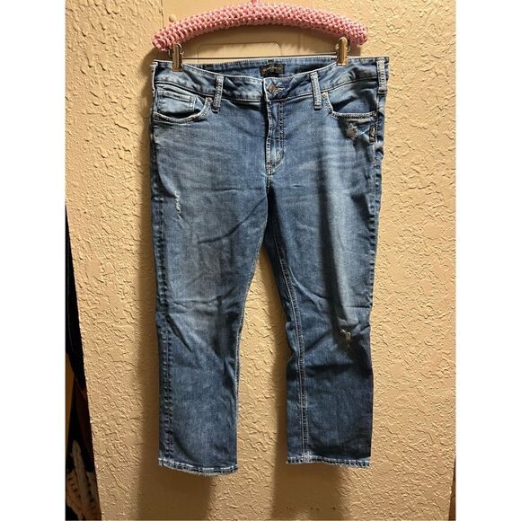 Silver Jeans Elyse Capri Woman’s Jeans Woman’s Size 33 Length 22.5 - Picture 1 of 11